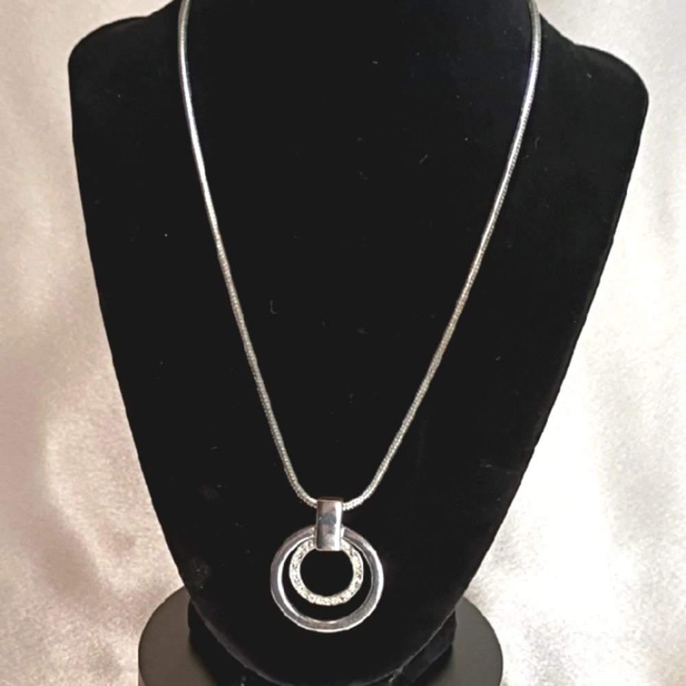 CMC Silver Pendant Necklace